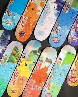 Lot of 10 Santa Cruz x Pokemon Skateboard Deck Factory Sealed In Hand Rare New