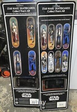 Lot of 7 New Star Wars Limited Edition Santa Cruz Skateboards Vader Skywalker