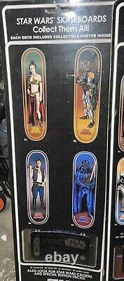 Lot of 7 New Star Wars Limited Edition Santa Cruz Skateboards Vader Skywalker