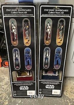 Lot of 7 New Star Wars Limited Edition Santa Cruz Skateboards Vader Skywalker