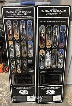 Lot of 7 New Star Wars Limited Edition Santa Cruz Skateboards Vader Skywalker