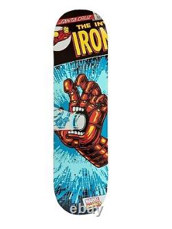 MARVEL santa cruz skateboard deck RARE Screaming Hand Iron Man