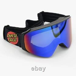 Madson Blue Santa Cruz Ski Goggles Snow Cylindro Screaming Hand Pushead NIP NIB