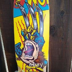 Marvel Santa Cruz Skateboards Wolverine Screaming Hand Complete NEW Rare 30th