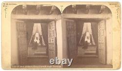 NEW MEXICO SV Espanola Santa Cruz Church Interior WH Jackson 1880s