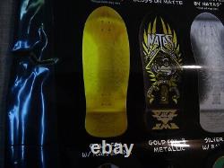 NEW Natas Kaupas Santa Cruz Blind Bag Skateboard Deck SILVER Foil Raised Ink SMA