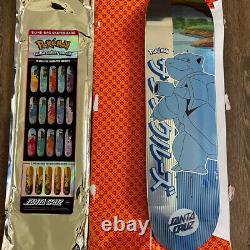 NEW Santa Cruz Blastoise skateboard deck RARE Pokemon collab