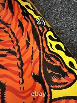 NEW! Santa Cruz SALBA Tiger Skateboard Deck Reissue Steve Alba Rare -YELLOW