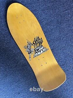 NEW! Santa Cruz SALBA Tiger Skateboard Deck Reissue Steve Alba Rare -YELLOW