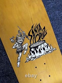 NEW! Santa Cruz SALBA Tiger Skateboard Deck Reissue Steve Alba Rare -YELLOW