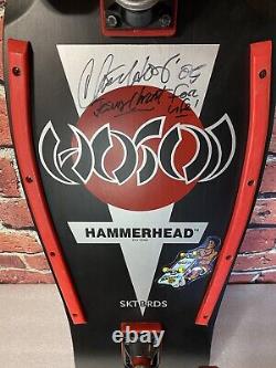 NOS Hosoi Signed PAT PEND 1985 OG Hammerhead Complete Skateboard Deck Santa Cruz