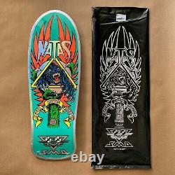 Natas Kaupas Santa Cruz Blind Bag Reissue Skateboard Deck Prismatic Teal Foil