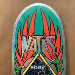 Natas Kaupas Santa Cruz Blind Bag Reissue Skateboard Deck Prismatic Teal Foil