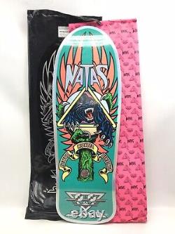 Natas Kaupas Santa Cruz Blind Bag Skateboard Deck, Prismatic Foil Teal Green