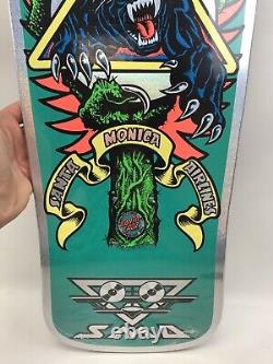 Natas Kaupas Santa Cruz Blind Bag Skateboard Deck, Prismatic Foil Teal Green