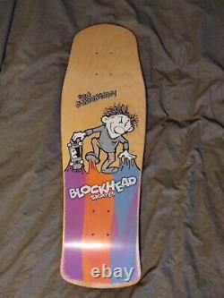 New 1-of-a-kind SIGNED Blockhead Sam Cunningham Toxic Goo Skateboard santa cruz