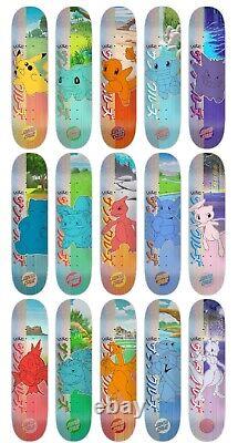 New Case of (5) Sealed Santa Cruz x Pokemon Skateboard Deck Blind Bags SOLD OUT