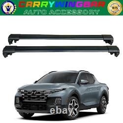 New For Hyundai Santa Cruz 2022-2024 Roof Rack CrossBars Anti-theft system Black