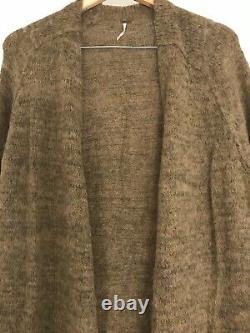New Free People Santa Cruz Knit Sweater Coat Duster Size Small Z274-1