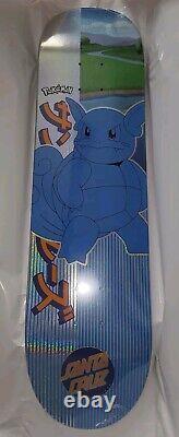 New Santa Cruz Skateboard X POKEMON Wartortle Deck LIMITED EDITION 8.0