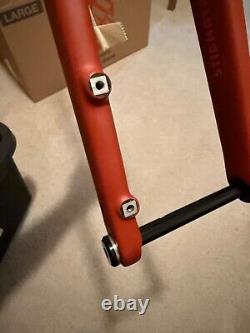New Santa Cruz Stigmata 4 CC 700c Carbon Gravel Bike Fork Red Steerer
