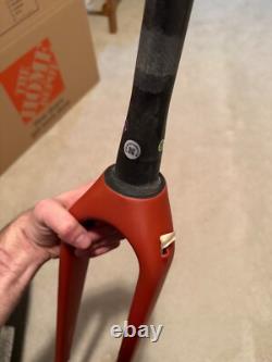 New Santa Cruz Stigmata 4 CC 700c Carbon Gravel Bike Fork Red Steerer