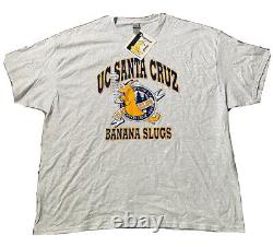 New Vintage UC Santa Cruz Banana Slugs Shirt 1997 PULP FICTION Movie TRAVOLTA 3X