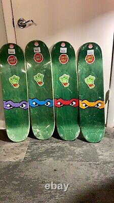Ninja turtles santa cruz skateboard deck set of 4/4
