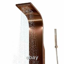 PULSE ShowerSpas Santa Cruz ShowerSpa Brushed Bronze Stainless Steel Shower P