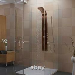 PULSE ShowerSpas Santa Cruz ShowerSpa Brushed Bronze Stainless Steel Shower P