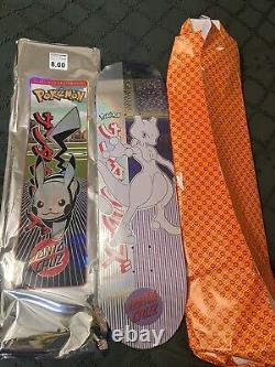 Pokemon Santa Cruz Blind Bag Skateboard Deck, Mewtwo. Open Box Sealed