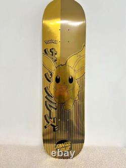 Pokemon Santa Cruz Gold Eevee Skateboard Deck NEW Japan Limited RARE 31.6in 8in