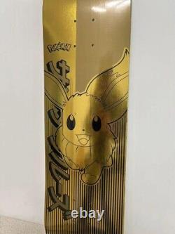 Pokemon Santa Cruz Gold Eevee Skateboard Deck NEW Japan Limited RARE 31.6in 8in