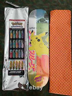 Pokémon X Santa Cruz Pikachu Limited Edition Skateboard Deck New Rare