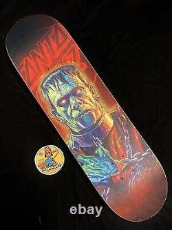 RARE Frankenstein Everslick Santa Cruz Super 7 Skateboard Deck FrankenGhost