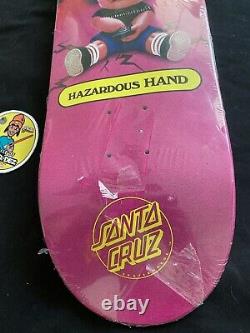 RARE GPK Garbage Pail Kids Santa Cruz Hazardous Hand Adam Bomb Skateboard Deck
