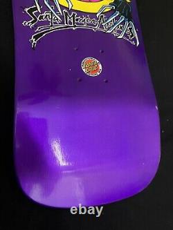 RARE Natas Kaupas Santa Cruz Evil Cat Skateboard Deck Purple Rare Metallic