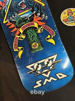 RARE Natas Kaupas Santa Cruz Skateboard Deck Panther Blue Panther SMA Shaped