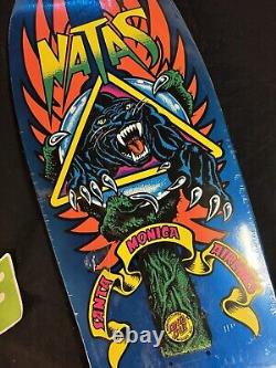 RARE Natas Kaupas Santa Cruz Skateboard Deck Panther Blue Panther SMA Shaped