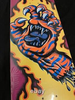 RARE SALBA Santa Cruz Tiger Stripe Screaming Hand Skateboard Deck 9.25 Shaped