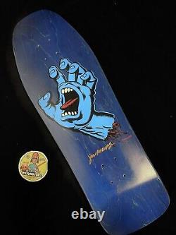 RARE SIGNED Santa Cruz Jim Philips Screaming Hand Skateboard Deck LIMITED 175