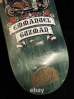 RARE Santa Cruz Emmanuel Guzman Dia De Los Muertos Skull Tacos Skateboard Deck