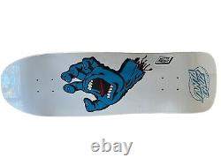 RARE Santa Cruz Jim Phillips WHITE Screaming Hand 9.35 80's Skateboard Deck NEW