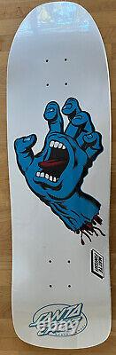 RARE Santa Cruz Jim Phillips WHITE Screaming Hand 9.35 80's Skateboard Deck NEW