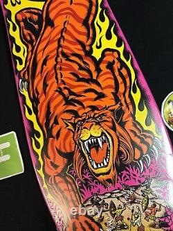RARE Steve Alba SALBA Santa Cruz Pink Tiger Missile Skateboard Deck In Shrink