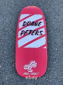 Rare! Duane Peters Santa Cruz Pro Model Skateboard Skate Deck New No Shrink