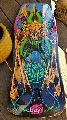 Rare Erick Winkowski Primeval Blacklight Santa Cruz Skateboard Deck 10.34