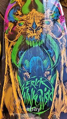 Rare Erick Winkowski Primeval Blacklight Santa Cruz Skateboard Deck 10.34