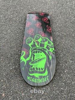 Rare NEW Santa Cruz Erick Winkowski SCREAMING HAND Skateboard Skate Deck POP NHS