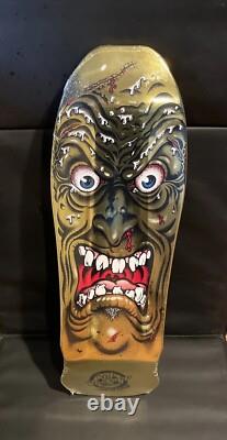 Rare Santa Cruz ROB ROSKOPP FACE GOLD FOIL Reissue Skateboard Deck Jim Phillips